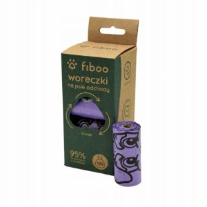 Fiboo EKO Woreczki na Psie Odchody - 95% z Recyklingu - 120 sztuk