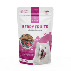 Pokusa ciastka dla psa berry fruits 70g