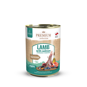 Pokusa Premium Selection jagnięcina z łososiem dla szczeniąt 400g