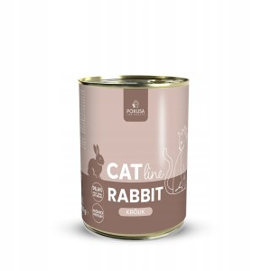 Pokusa CatLine karma mokra królik 400g