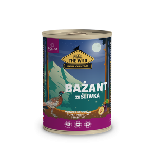 Pokusa - Feel The Wild - bażant ze sliwką - karma mokra 400 g