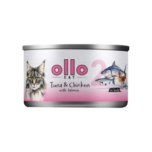 Ollo Kot Tuńczyk, Kurczak i Łosoś 70g