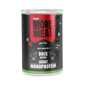 BUBAlicious More Meat mono karma dla psa Pure Line 400g KACZKA