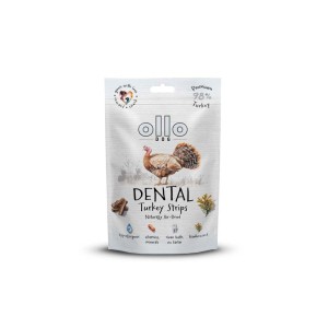 Ollo Air Dried Dental Turkey Strips 80g