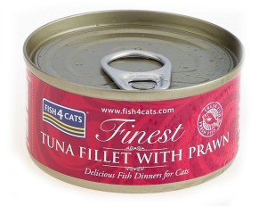 Fish4Cats tuna fillet with shrimp 70g