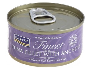 Fish4Cats tuna fillet with anchovy 70g