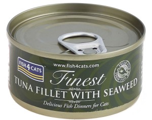 Fish4Cats tuna fillet with seaweed 70g