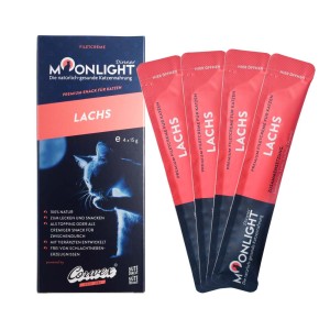 MOONLIGHT CREME Łosoś 4x15 g sos z łososia karma uzupełniająca dla kotów