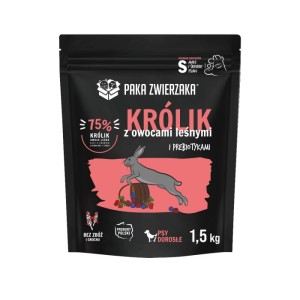 Paka Zwierzaka królik z owocami leśnymi 1,5kg