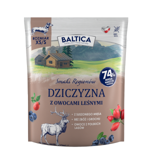 Baltica dziczyzna z owocami leśnymi XS/S 1 kg