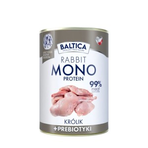Baltica MONO PROTEIN RABBIT królik + prebiotyki 400g
