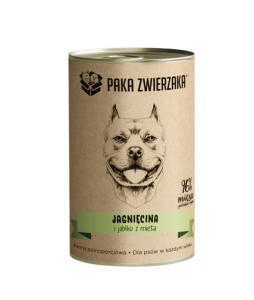 Paka Zwierzaka jagnięcina i jabłko z miętą 400g