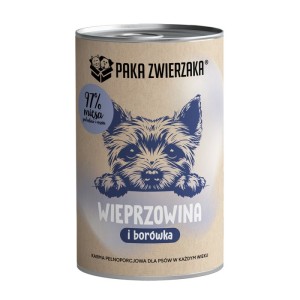 Paka Zwierzaka karma mokra wieprzowina z borówką 400g