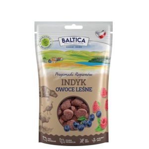 Baltica Przysmaki Indyk z owocami leśnymi 100g