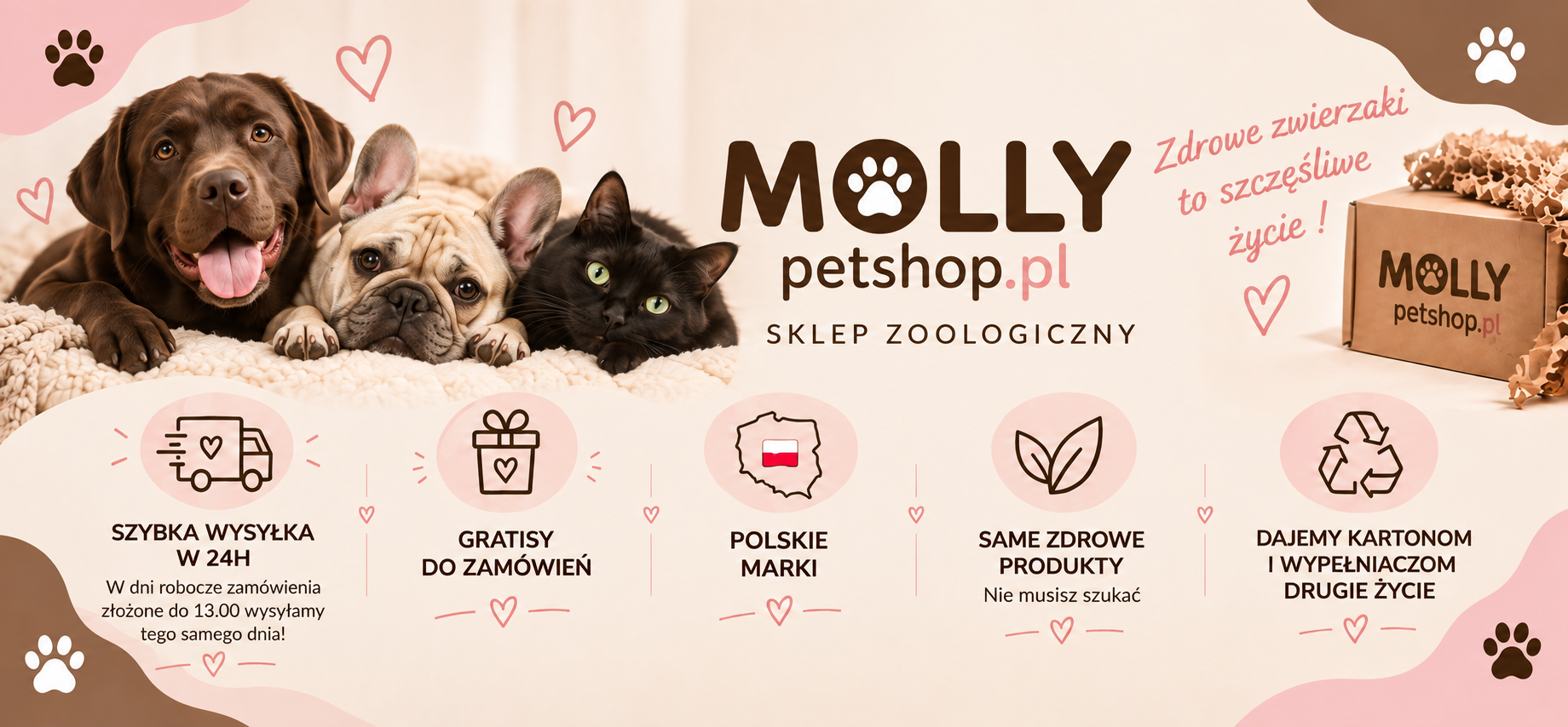 Molly Petshop – zdrowe produkty dla psów i kotów